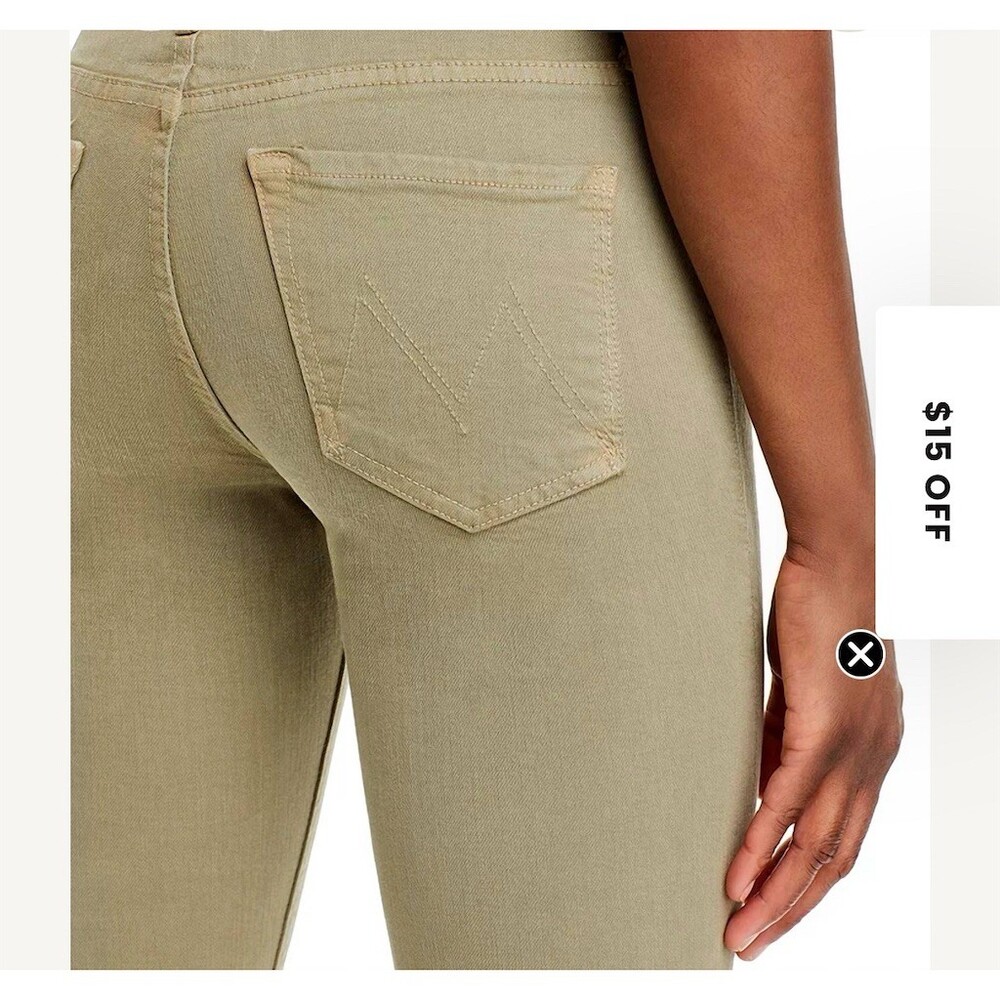 MOTHER The Insider Hover High Rise Straight Jeans Womens color mermaid Size 24 - Picture 4 of 6
